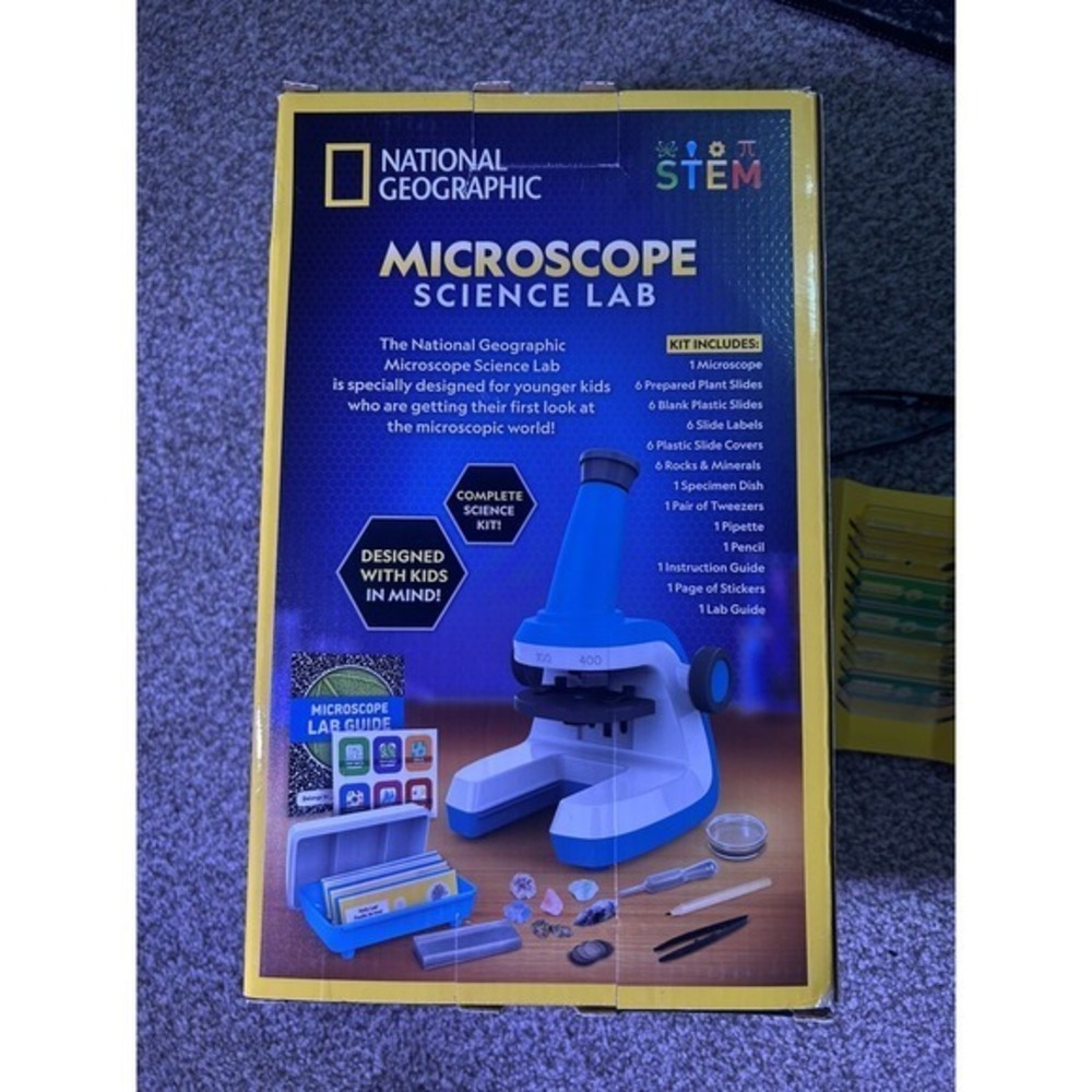 National Geographic‎ Microscope Kids Science Kit Easy To Use Gift Bonus Goggles